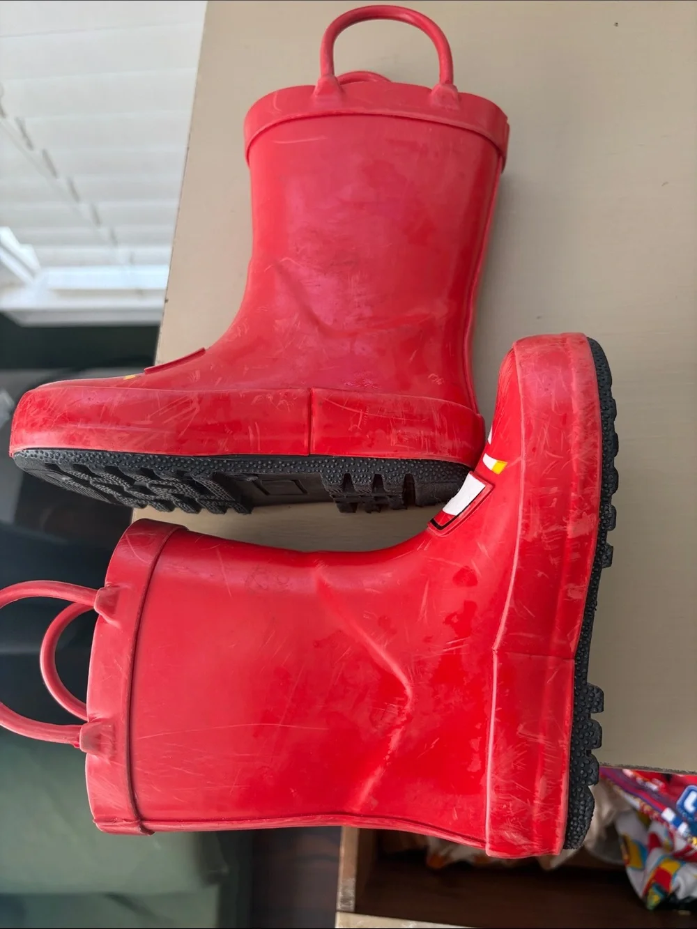 Red Lightning McQueen Kids Rain Boots - Cars toddler 7